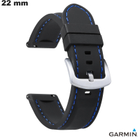 Armbanduhr verbunden Kaufen 22mm Schwarzes Garmin Silikonarmband