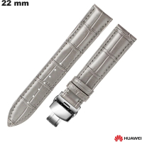 Echte Lederarmband 22 mm für Huawei-Uhr Grau kaufen