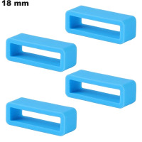 4 Passants für Gummiarmband Blau 18mm \ Kostenloser Versand ab 20€