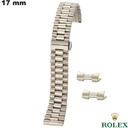 Bracelet montre Argenté Acier Inox 17 mm Rolex President
