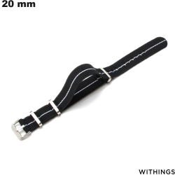 Bracelet Withings 20 mm Noir montre connectée Tissu
