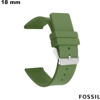 Bracelet 18 mm Caoutchouc Sport Kayak Vert montre Fossil de qualité