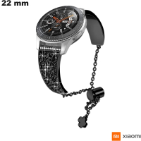 Acquistare bracciale rigido in acciaio inox nero da 22 mm per orologio Xiaomi