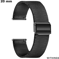 Armband kaufen Withings Smartwatch Schwarz Edelstahl 20 mm