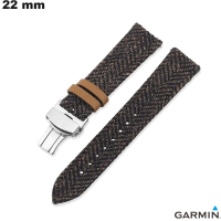 Verkauf Armband Uhr echtes Leder Braun Garmin 22 mm
