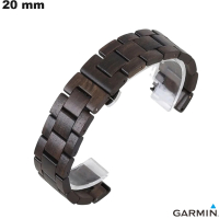 Ökologisches Armband Naturholz Garmin 20mm - Schneller Versand