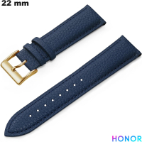 Armband 22 mm Blau Echtes Leder Uhr Honor von hoher Qualität