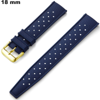 Armband 18mm Blau Gummi # Premiumqualität