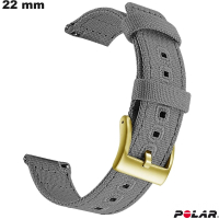 Armband Grau Vintage 22 mm für Polar Uhr / Kostenlose Lieferung