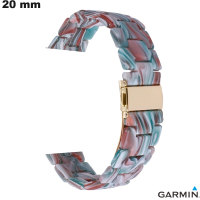 Armband aus mehrfarbiger Harz 20 mm Garmin | Kostenloser Versand