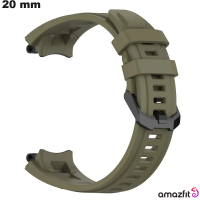 Armband Amazfit Grün für Uhr 20mm Hochwertiger Gummi