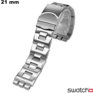 Bracciale in Acciaio Inossidabile Argento 21 mm Swatch - Spedizione Gratuita