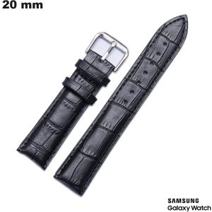 Braccialetto in vera pelle Samsung 20mm Nero # Spedizione a 3,99€
