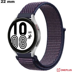 Bracelet 22 mm OnePlus montre Tissu Violet