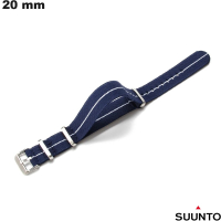 Armband Suunto Blauw 20mm horloge Nylon / Snelle Levering