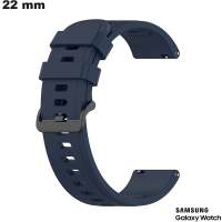 Armband Blauw Silicone Samsung smartwatch 22 mm van hoge kwaliteit