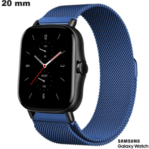 Bracciale Blu Confortevole Samsung 20mm Metallo / Montaggio Facile