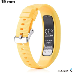 Pulsera de reloj inteligente de caucho amarillo 19 Garmin