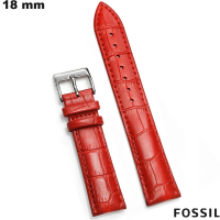 Armband Fossil Rot 18mm Smartwatch Echtes Leder von bester Qualität