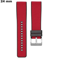 Verkauf von roter 24-mm-Silikon-Uhrenarmband-Ersatz