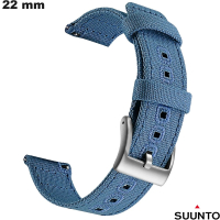 Slimme horloge armband 22mm Blauwe Suunto Kwaliteit Textiel