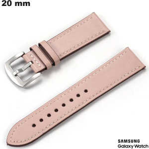 Bracelet 20mm Samsung Cuir véritable Rose | Livraison Offerte