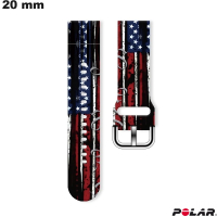 Armband Motief Rubber 20 mm Polaris ● Verzending voor 3,99€