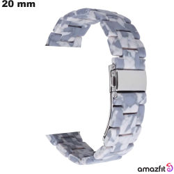 Bracelet Résine Gris 20 mm pour montre Amazfit