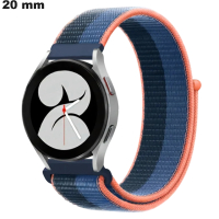 Blaues Nylonarmband 20mm Uhr \ Einfache Montage