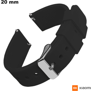 Bracciale Nero in Caucciù Xiaomi 20mm orologio connesso di qualità