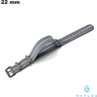 Armband 22mm Grau Haylou Uhr Nylon / Kostenloser Versand