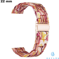 Armband 22 mm für Smartwatch Haylou Mehrfarbige Qualitätsresine