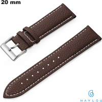 Braunes Haylou 20mm Armband aus echtem Leder kaufen (LS02, RS4)