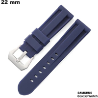 Acheter Bracelet 22mm Bleu montre intelligente Samsung Caoutchouc