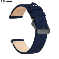 Armband Blau 18 mm Echtes Leder für Uhr - Bester Preis