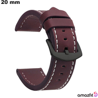 Verkauf des klassischen 20mm braunen Amazfit Armbands aus synthetischem Leder