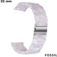 Armband Wit Fossil smartwatch Hars 22mm goedkoop