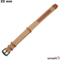 Armband Amazfit Stoff 22 mm Breiter Handgelenk Braun von hoher Qualität