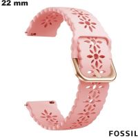 Armbanduhr aus hochwertigem Fossil-Silikon 22 mm