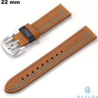 Bracelet Marron Haylou 22mm Cuir véritable \ Livraison Gratuite