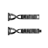 Bracelete Preto 20 mm relógio Metal strass \ Envio Rápido