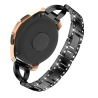 Armband Schwarz 20 mm Uhr Metall Strass \ Schnelle Lieferung