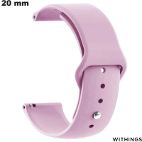Erschwingliches rotes Silikon-Uhrenarmband 20 mm günstig von Withings