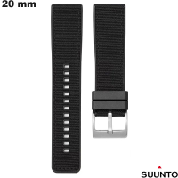 Zwarte armband voor 20 mm Suunto horloge Rubber goedkoop
