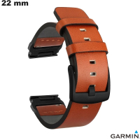 Armband aus orangefarbenem Leder Quickfit für Garmin-Uhr 22mm kaufen
