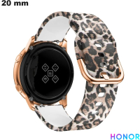 Armband Weiß für Honor Uhr 20mm Silikon - Versandkosten 3,99€