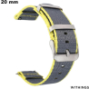 Armband für Withings Smartwatch Stoff Grau 20mm von hoher Qualität