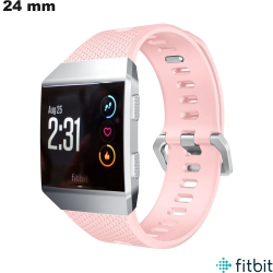 Armband FitBit Smartwatch 24 mm Rosa Silikon
