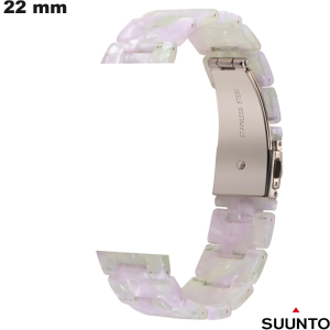 Goedkope Witte Armband van Kunststof voor Suunto 22mm Smartwatch