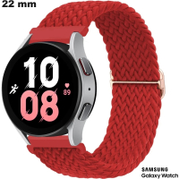 Verkauf Smartwatch-Armband aus elastischem Stoff Samsung 22mm Rot